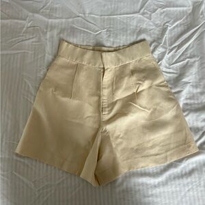 Zara Linen High Waisted Shorts